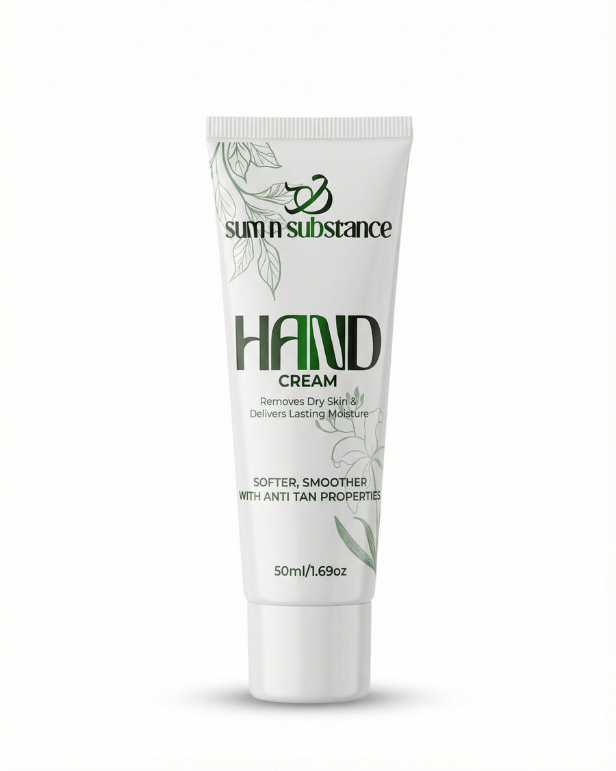 Sum N Substance Hand Cream 50ml - non-greasy moisturiser with shea butter and salicylic acid for dry hands