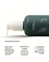 Age Defying Body Lotion product detail - restorative body care with ceramide and hyaluronic acid